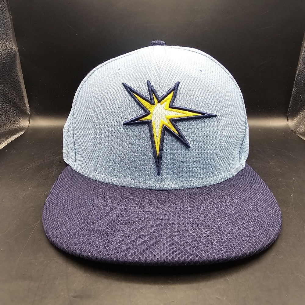 Tampa Bay Rays Batting Practice BP Fitted Hat 7 5/8 Baseball Cap New Era 59Fifty